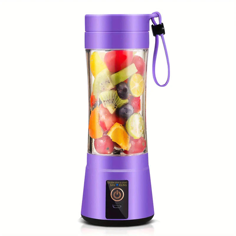 6-Blade Portable Blender Cup 380ml USB Rechargeable