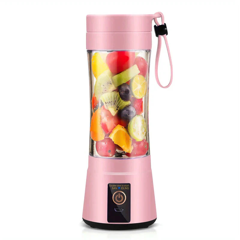 6-Blade Portable Blender Cup 380ml USB Rechargeable