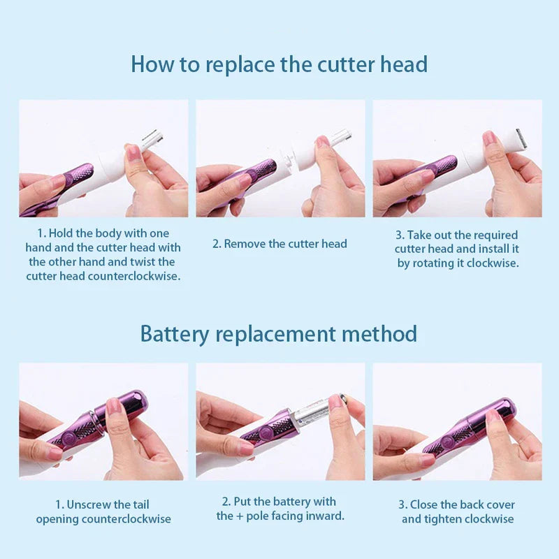 6-In-1 Electric Shaver Hair Remover Grooming Kit