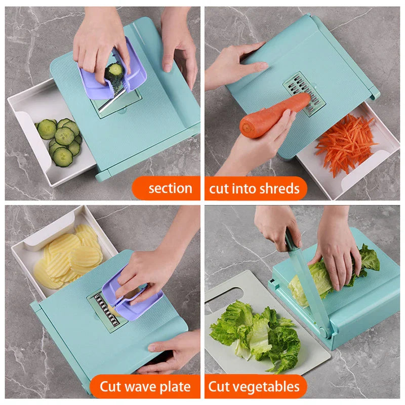 6-In-1 Multifunctional Vegetable Slicer Chopper
