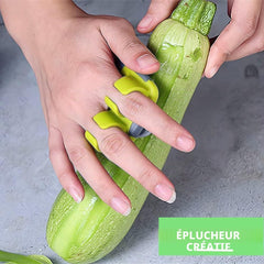 Hand Peeler Rubber Finger Peeler 2 Pack - Comfortable Kitchen Gadget for Peeling Pumpkins, Carrots, Cucumbers, Potatoes and More
