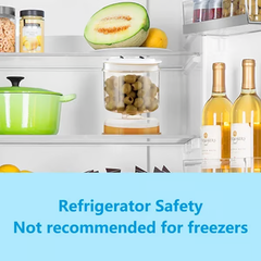 Pickle And Olives Jar Container With Strainer