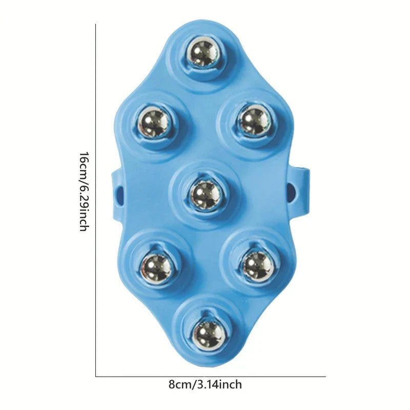 7-Roller Ball Body Massager Glove