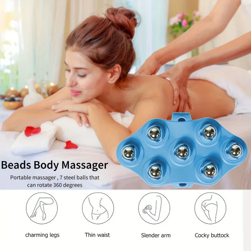 7-Roller Ball Body Massager Glove