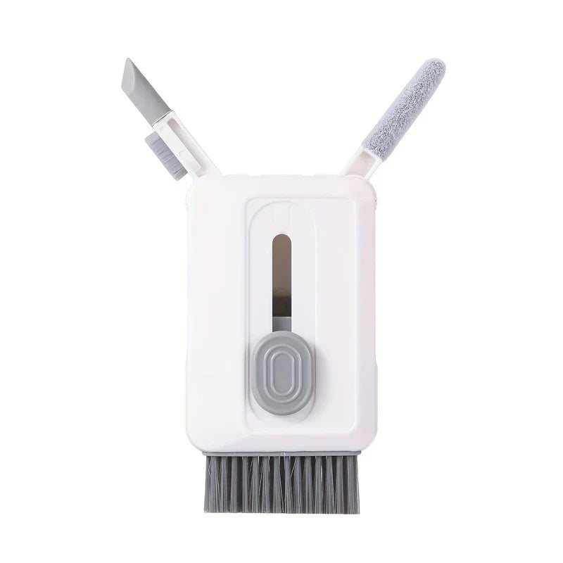 Electronics Cleaning Kit - Compact cleaning case with extended brush and two side tools front view