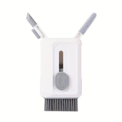 Electronics Cleaning Kit - Compact cleaning case with extended brush and two side tools front view