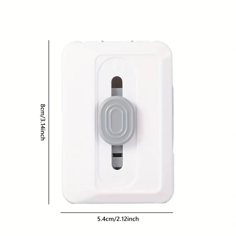Electronics Cleaning Kit - White and grey rectangular cleaning tool with dimensions labeled 8cm tall and 5.4cm wide