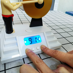 High-Volume Gong-Style Alarm Clock for Heavy Sleepers