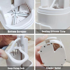 Soap Mill, Soap Mill for Solid Soap Leftovers, Wall Mounted Soap Dish for Shower, Sea Grain Solid Soap Grinder, Grind Solid Soap G-ance Easy Powder