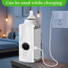 Portable Bottle Warmer USB Rechargeable for Travel and Baby Feeding