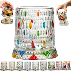 vaso de cristal para whisky | Vaso de Cristal Giratorio par…