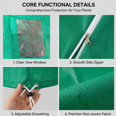 WINTER GARDEN ESSENTIAL | Plant Frost Protection Cover – Breathable Reusable Cover for Shrubs, Pots & Young Trees