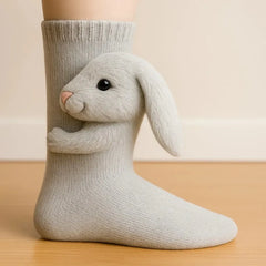 Cozy 3D Knit Animal Socks, Cute & Comfy for You or a Lovely Gift ๐