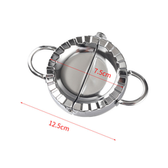 7.5cm stainless steel dumpling maker mold with crimping edge