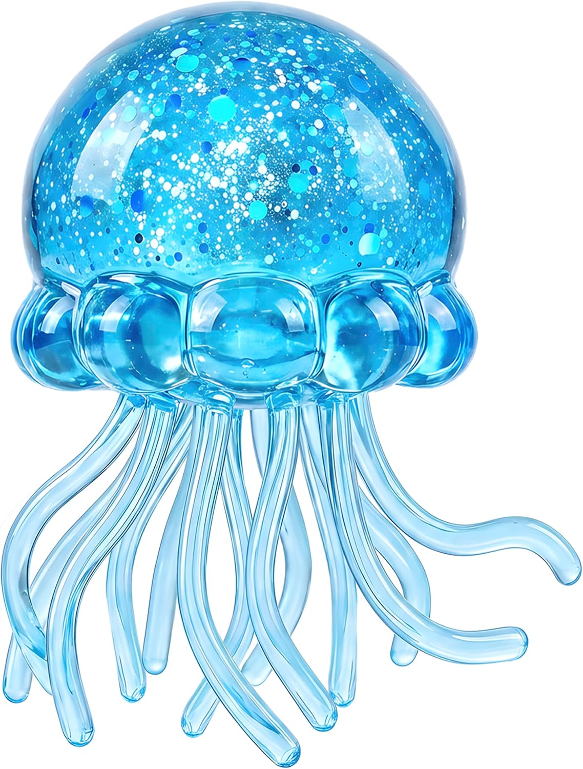 Jellyfish squishy stress ball in soft blue