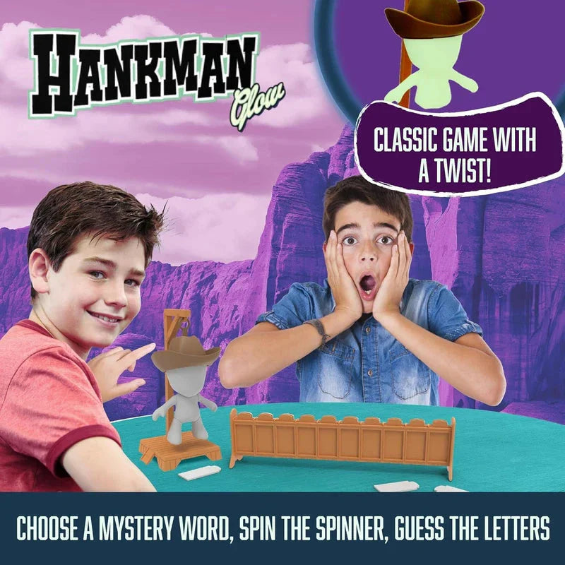 Hankman Glow? - Ultimate Glow-in-the-Dark Travel Game New Home Goods