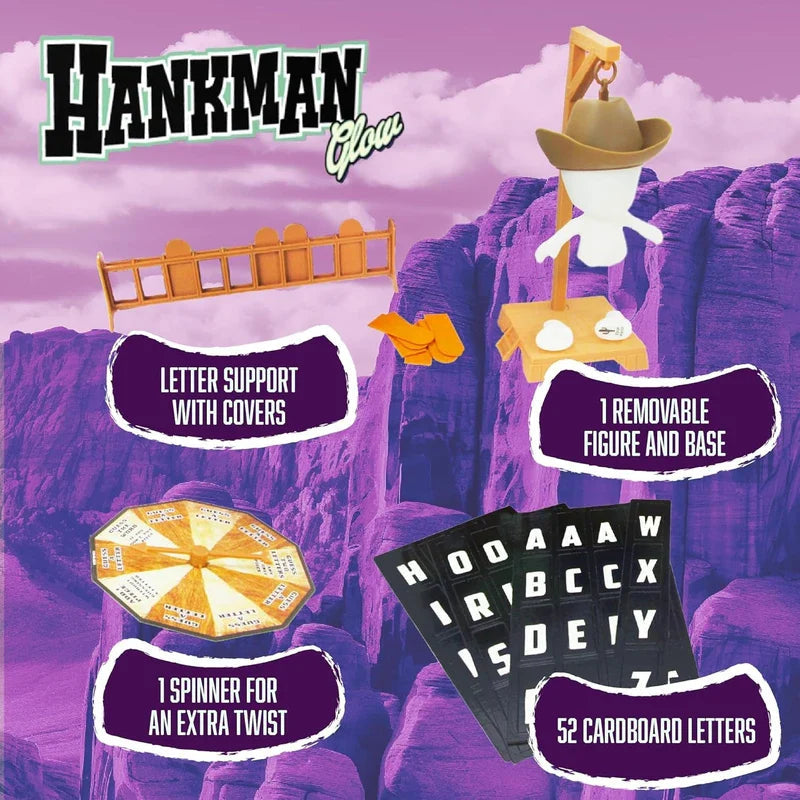 Hankman Glow? - Ultimate Glow-in-the-Dark Travel Game - New HomeGoods