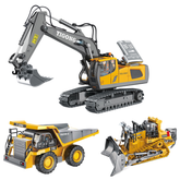 Alloy Remote-Controlled Construction Vehicle Series