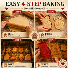 🍪Latest 2026 Christmas Baking Molds – 9 Festive Designs 🎄