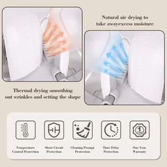 Thermal drying and natural air drying features with safety protections for cap care machine