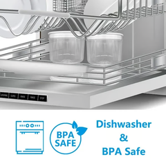 Pickle And Olives Jar Container With Strainer