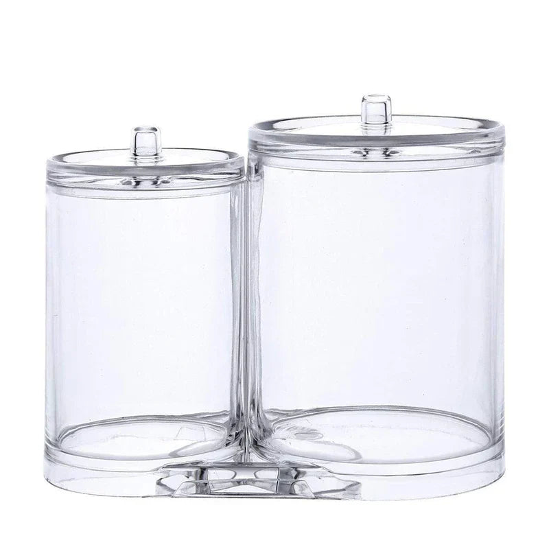 Acrylic Cotton Swab Ball Pad Holder Dispenser