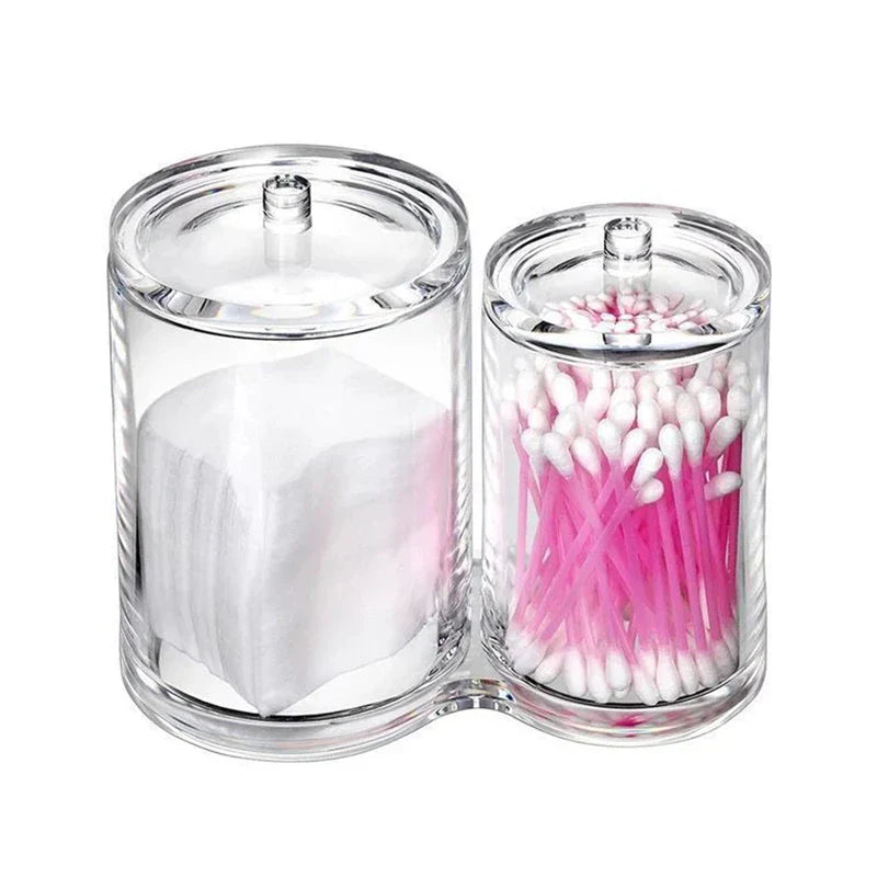 Acrylic Cotton Swab Ball Pad Holder Dispenser