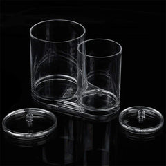 Acrylic Cotton Swab Ball Pad Holder Dispenser