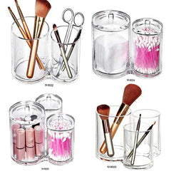 Acrylic Cotton Swab Ball Pad Holder Dispenser