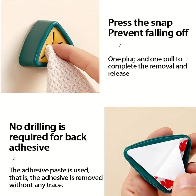 Adhesive Kitchen Towel Holder Hook Gripper