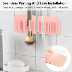 Adhesive Silicone Makeup Brush Holder