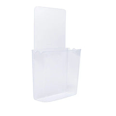 Adhesive wall mount storage box attached to a wall