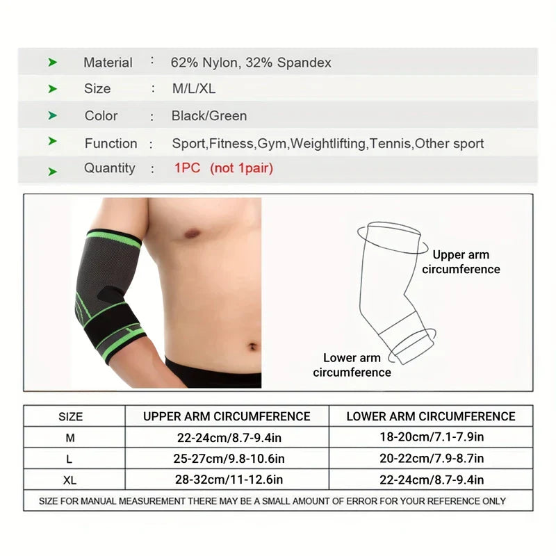 Adjustable Elbow Brace Support Compression Sleeve