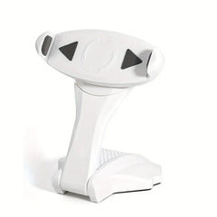 Phone Tablet Stand - white adjustable foldable device stand front view on white background