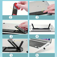 Adjustable Foldable Portable Laptop Stand Riser