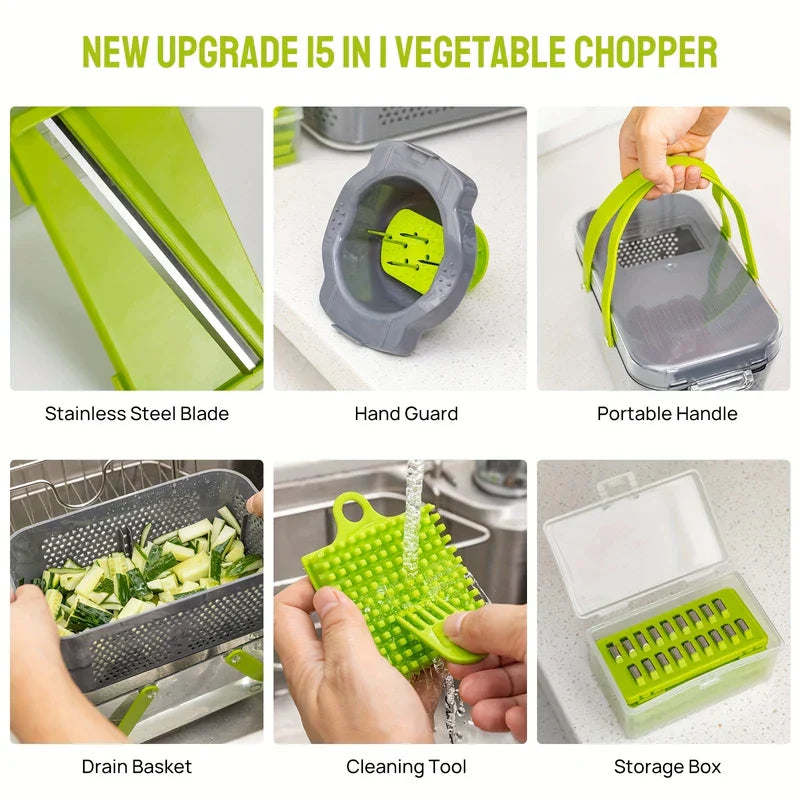 Adjustable Mandoline Vegetable Slicer Cutter