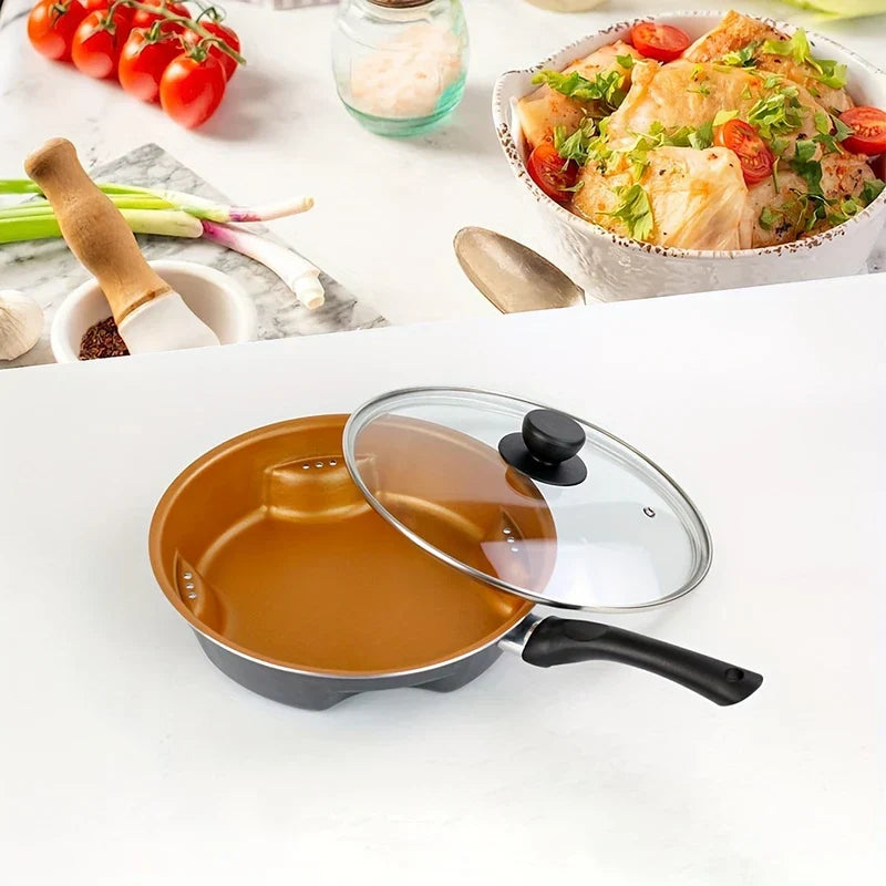 Aluminum Stretch Dry Pot Stainless Steel Handle