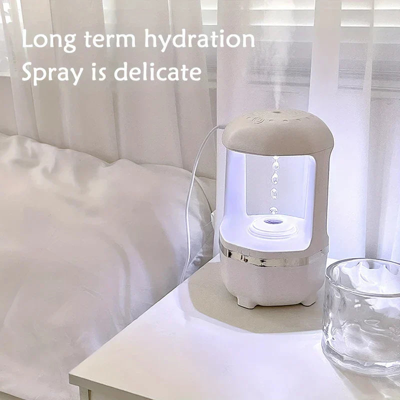 Anti-Gravity Water Drop Humidifier close-up