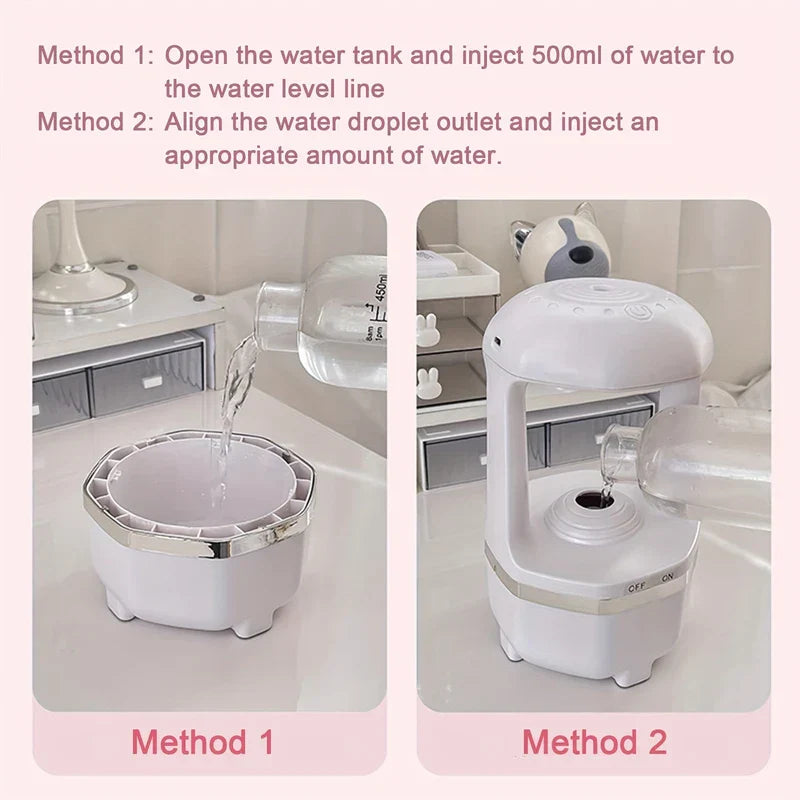 Anti-Gravity Water Drop Humidifier