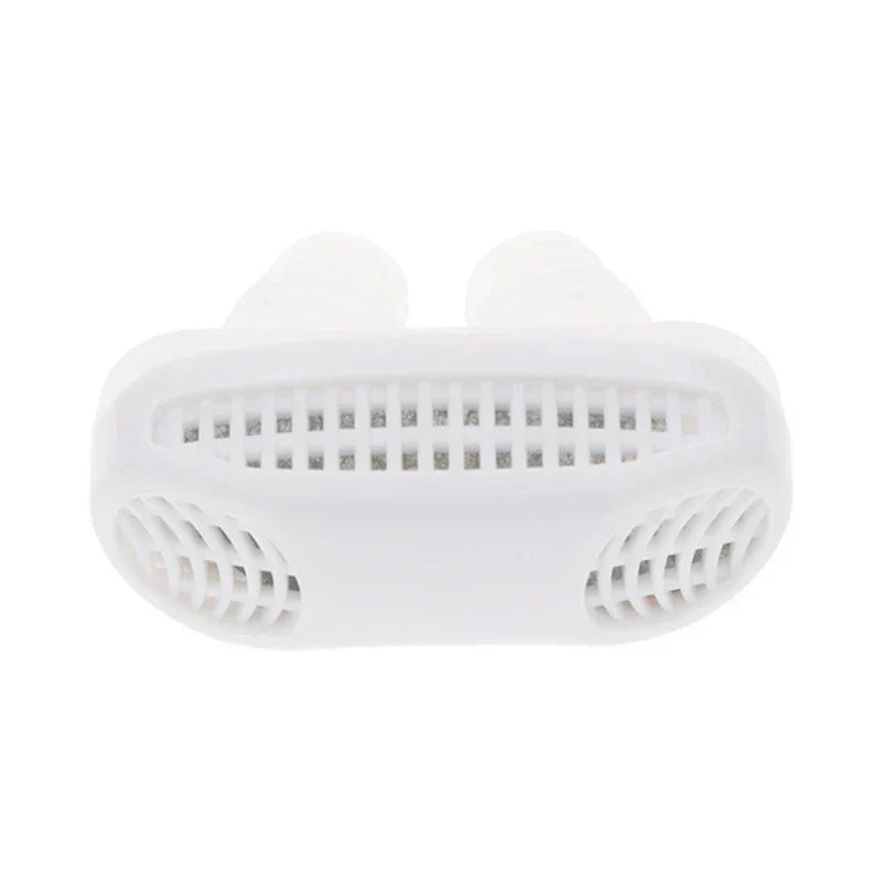 Anti snoring nose vents dilators shown in a clear plastic case