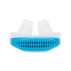 Nose Vents Dilators - Blue and clear plastic nose device with two prongs and a front grille, on a white background