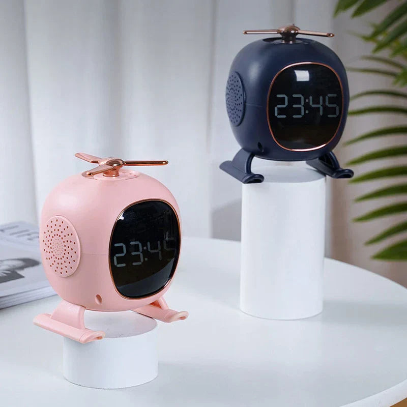 Aroma Diffuser Bluetooth Speaker Alarm Clock Combo