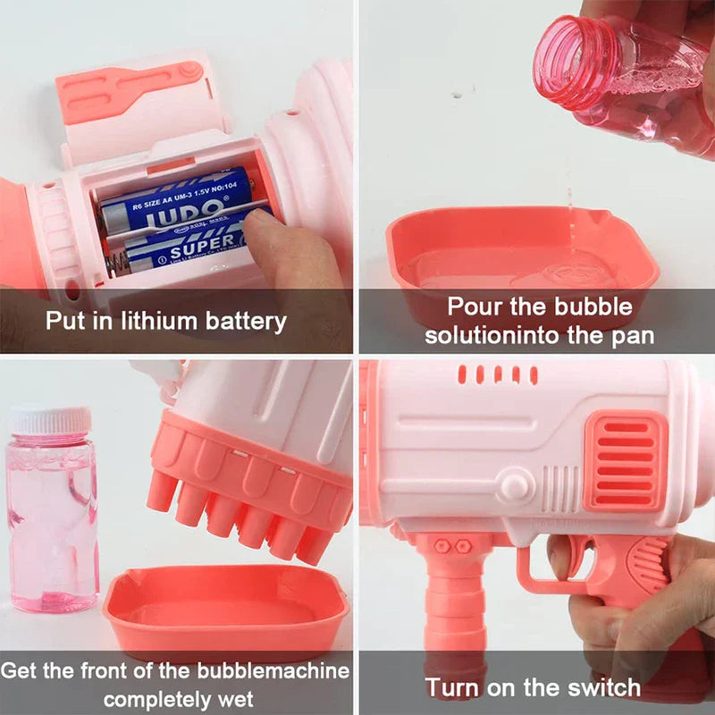 Automatic Bubble Machine Blower Toy