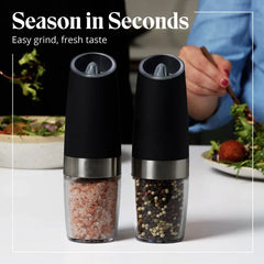 Automatic Electric Salt Pepper Grinder Set