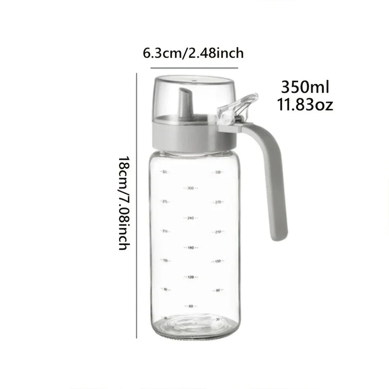 Automatic Flip Top Glass Oil Dispenser