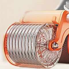 Ab Roller Wheel - Close-up cutaway view of internal coil spring mechanism inside the wheel assembly