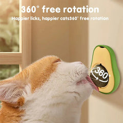 Avocado Catnip Ball Toy Wall Mount
