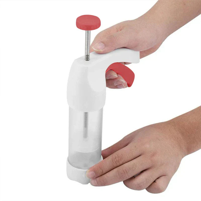 Baking supplies kit for home kitchens with utensils in a holder