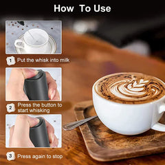 Battery Operated Drink Mixer Foaming Wand