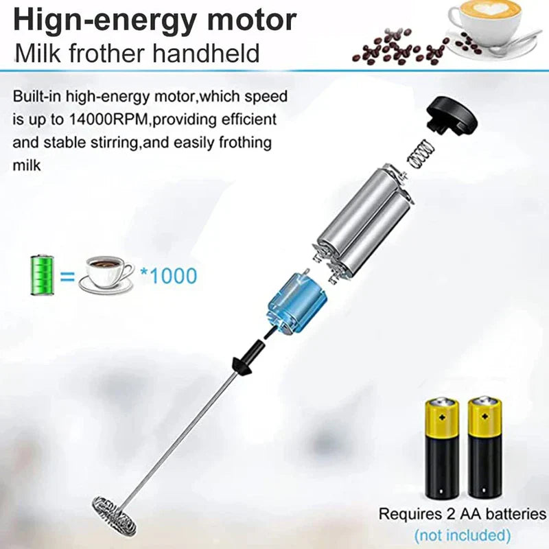 Battery Operated Drink Mixer Foaming Wand